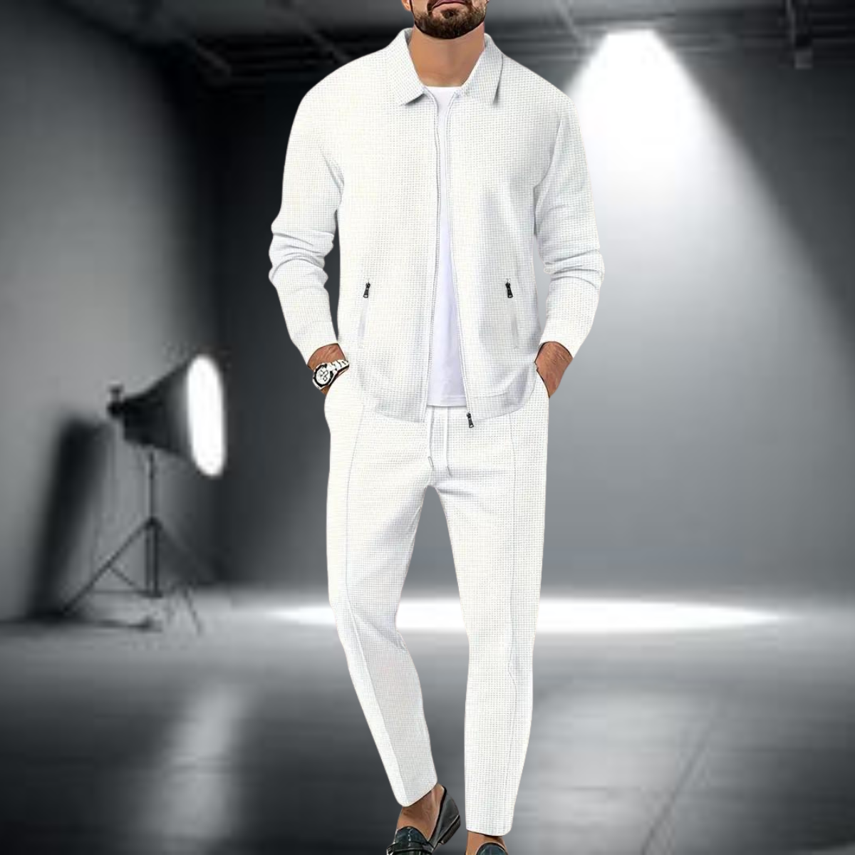 "Roberto Russo" Tracksuit Set - Stylish Full-Zip Jacket and Pants