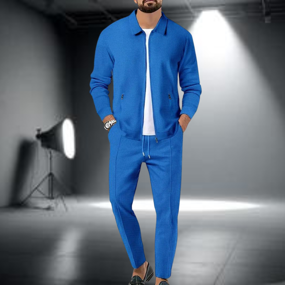 "Roberto Russo" Tracksuit Set - Stylish Full-Zip Jacket and Pants