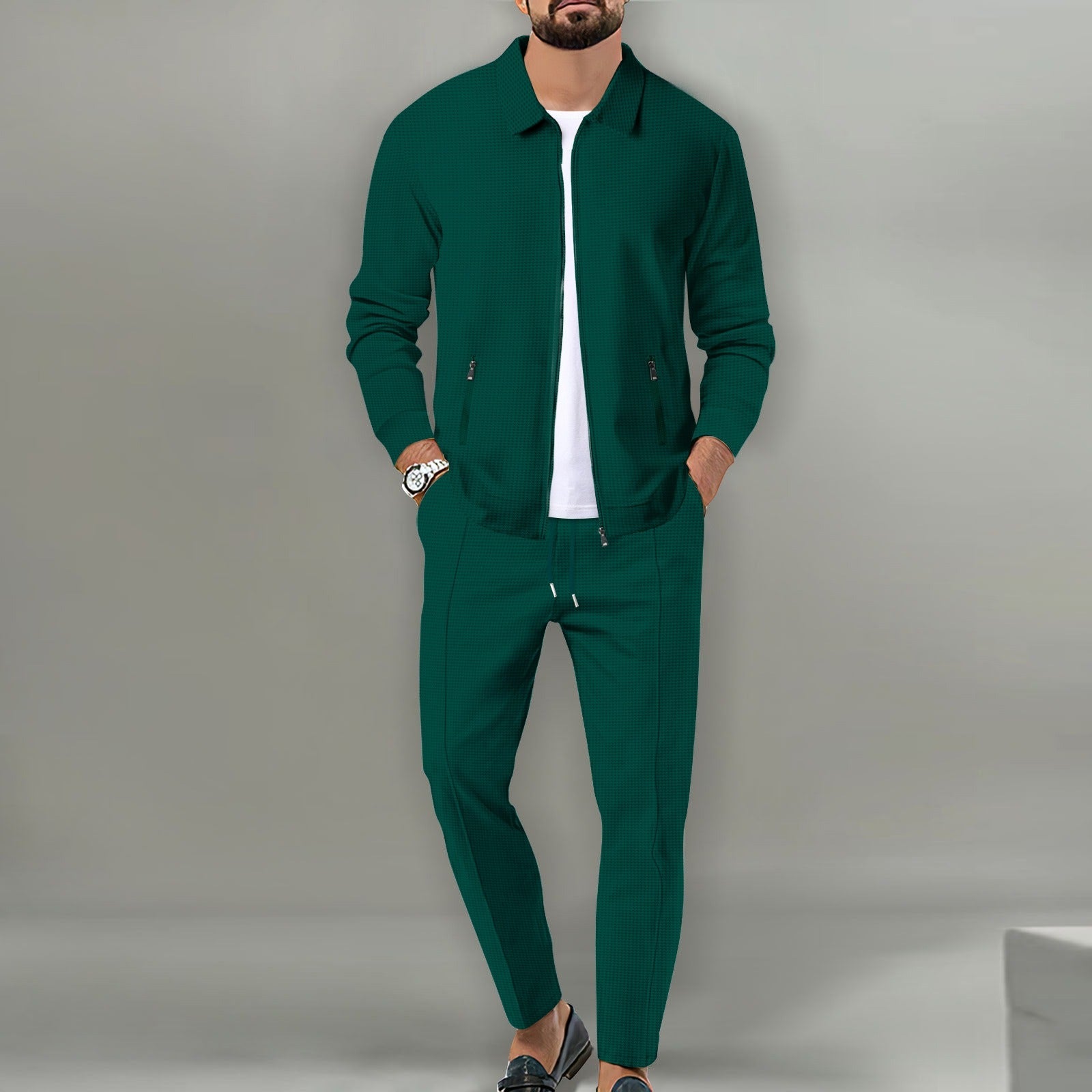 "Roberto Russo" Tracksuit Set - Stylish Full-Zip Jacket and Pants