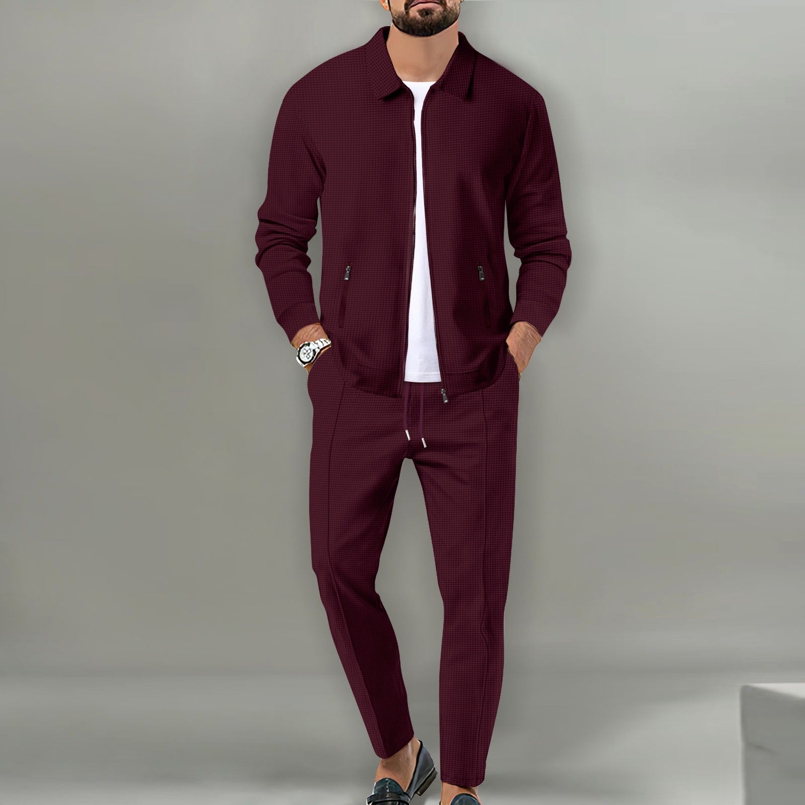 "Roberto Russo" Tracksuit Set - Stylish Full-Zip Jacket and Pants