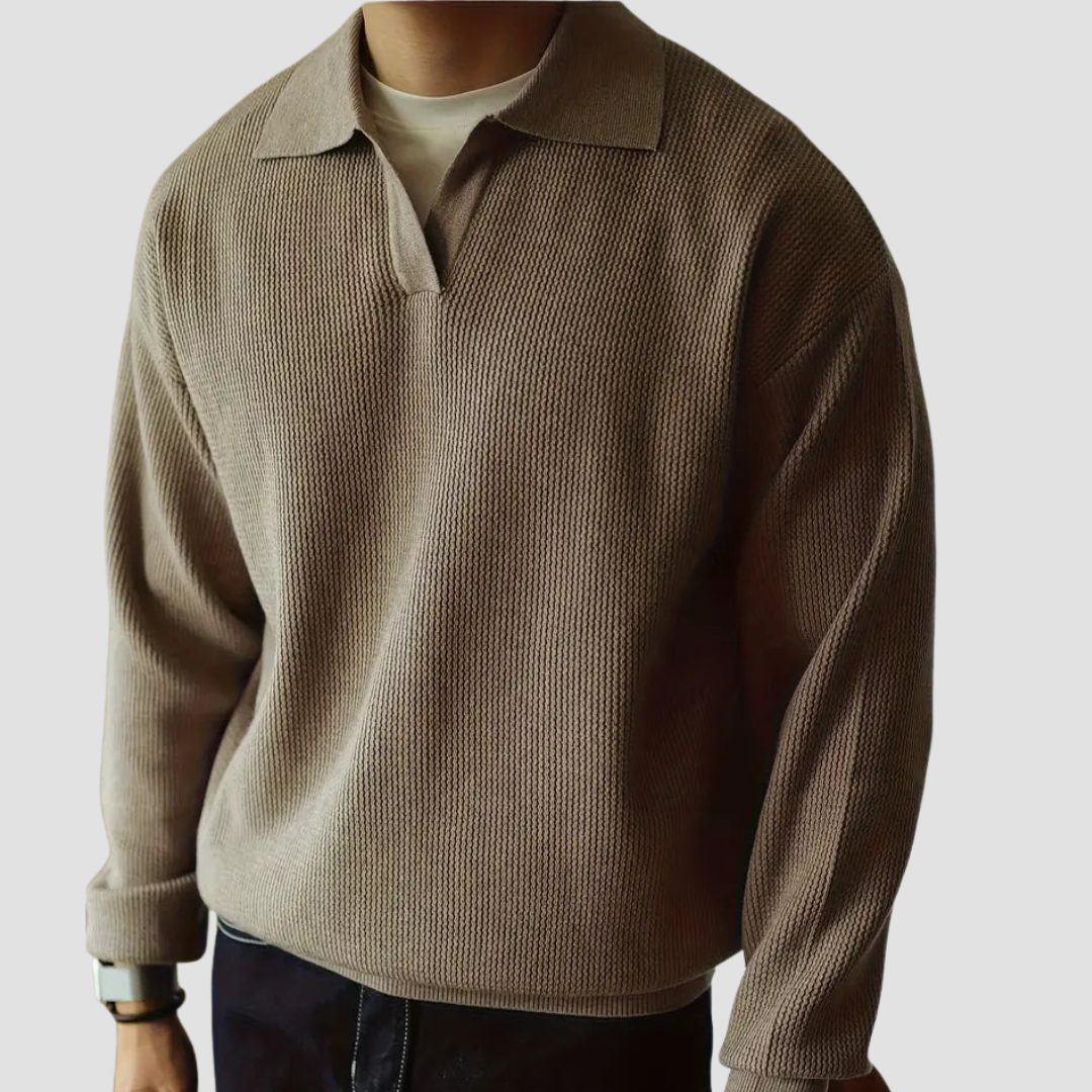 Edward™ | Long-Sleeve Polo Sweater