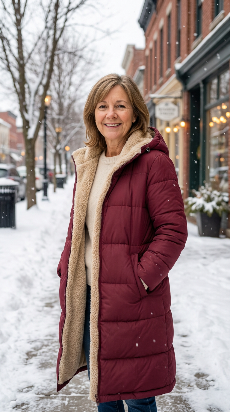 Amelia | Elegant Reversible Coat for Women