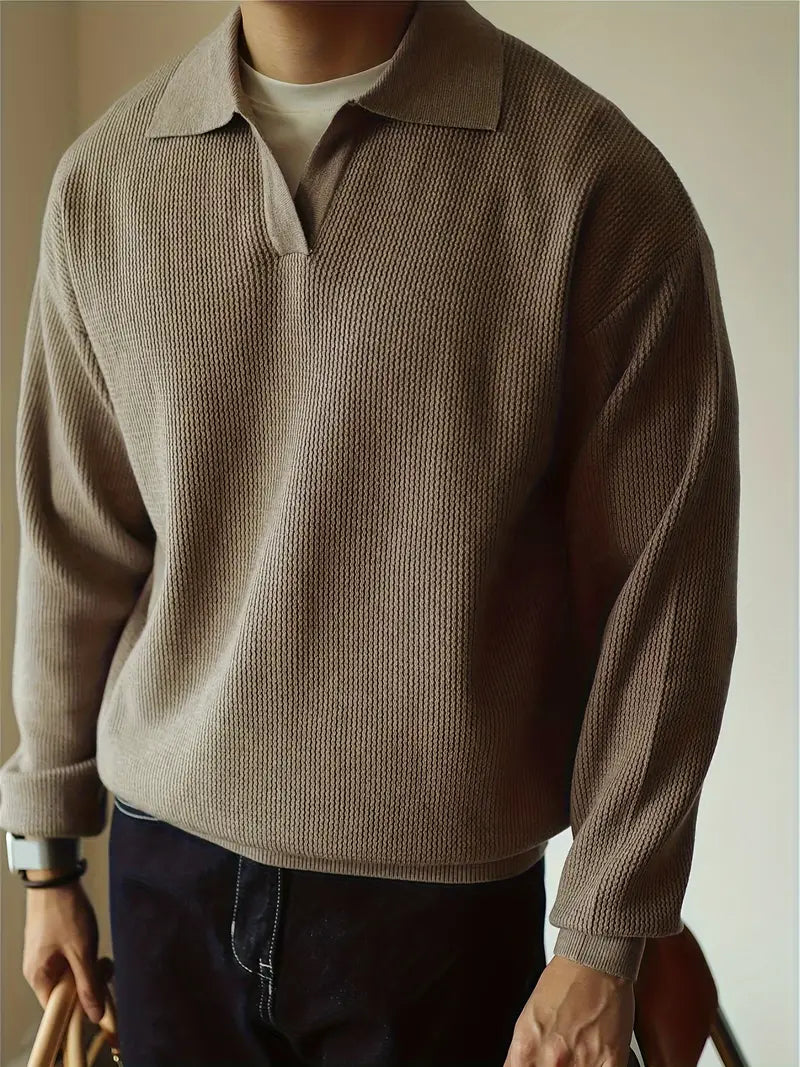 Edward™ | Long-Sleeve Polo Sweater